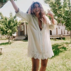 Christy Dawn The Adelaide Dress | Aqua Stripe